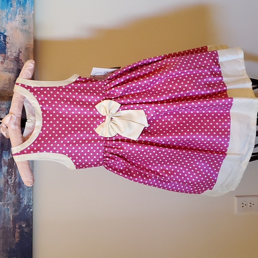 Mia Juliana Girls Polka Dot Dress